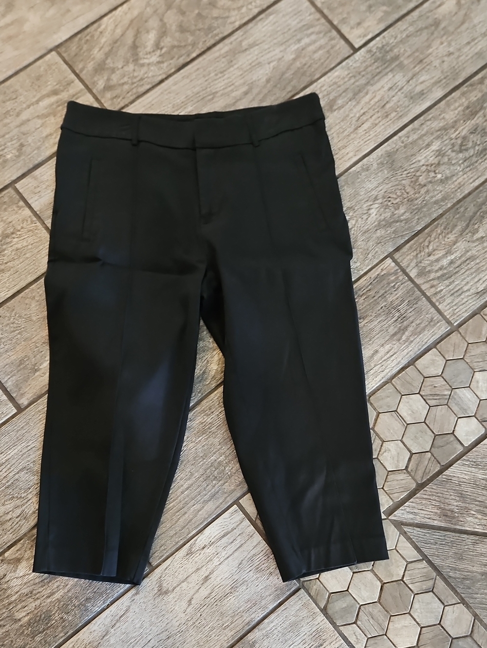 Time and Tru Black Dress Capri Pants - Straight Leg